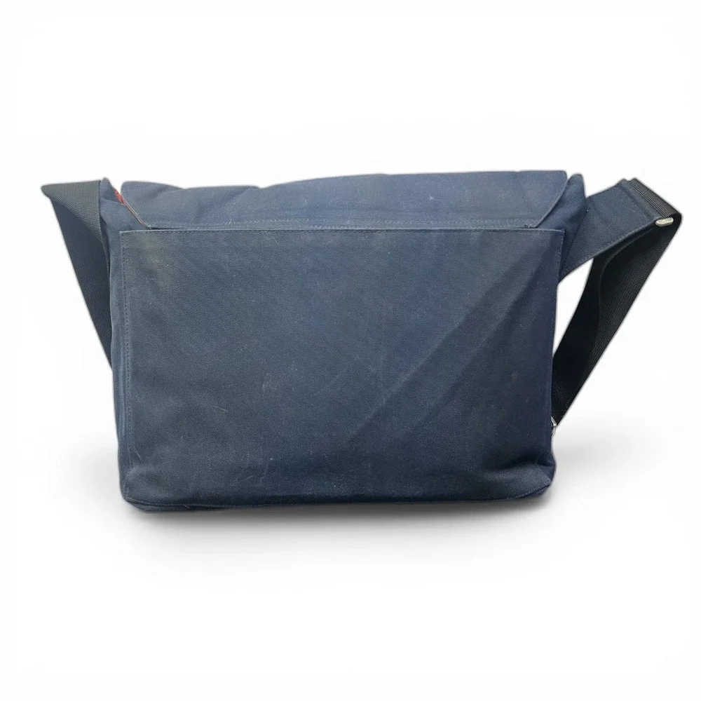 Jack Spade Greene St‎ Messenger Bag Navy Blue Canvas Laptop Commuter Bag